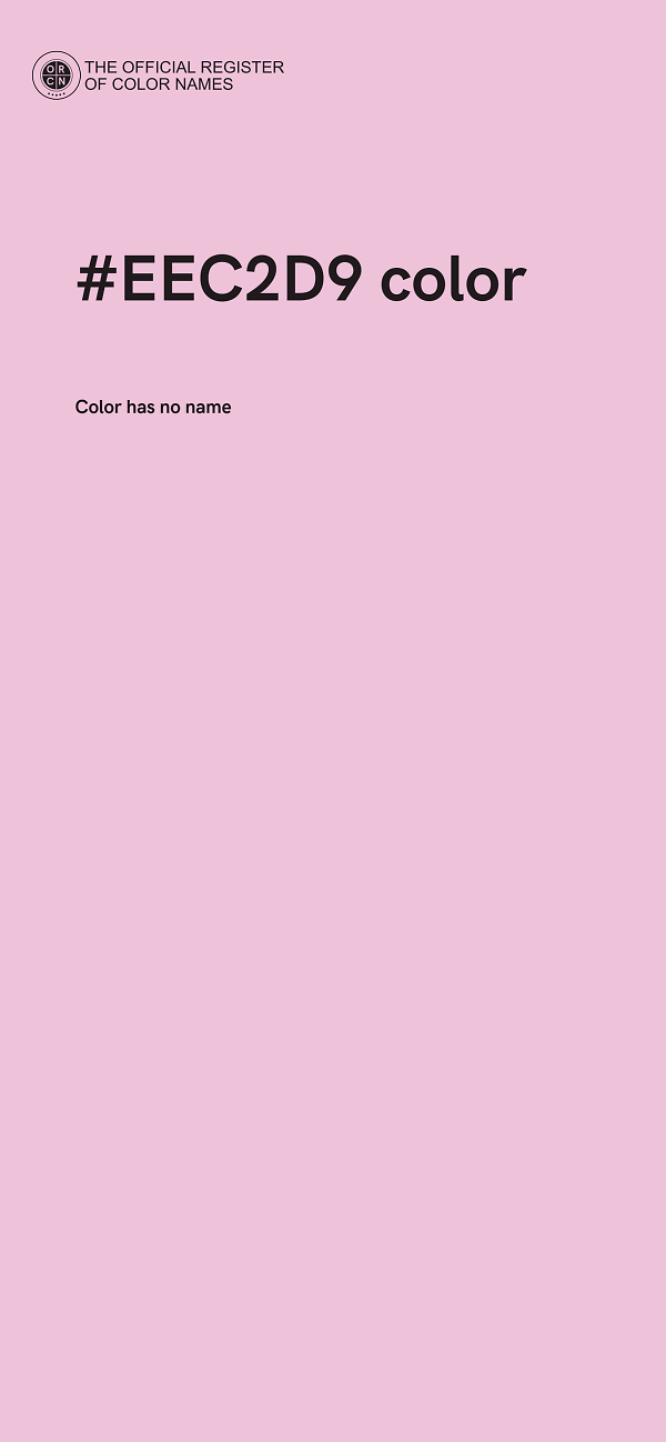 #EEC2D9 color image