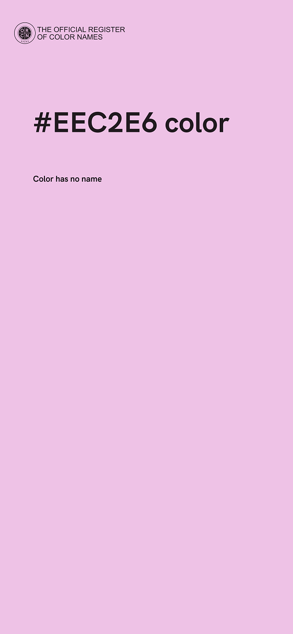 #EEC2E6 color image