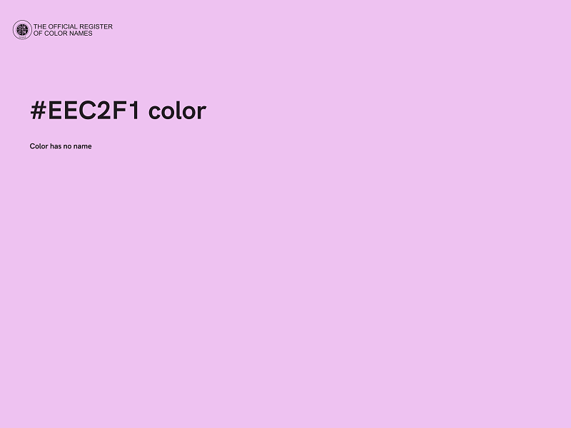 #EEC2F1 color image