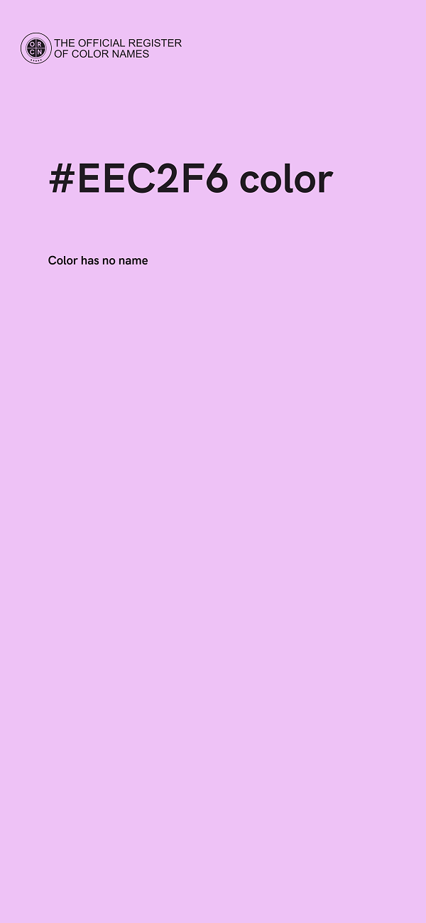 #EEC2F6 color image