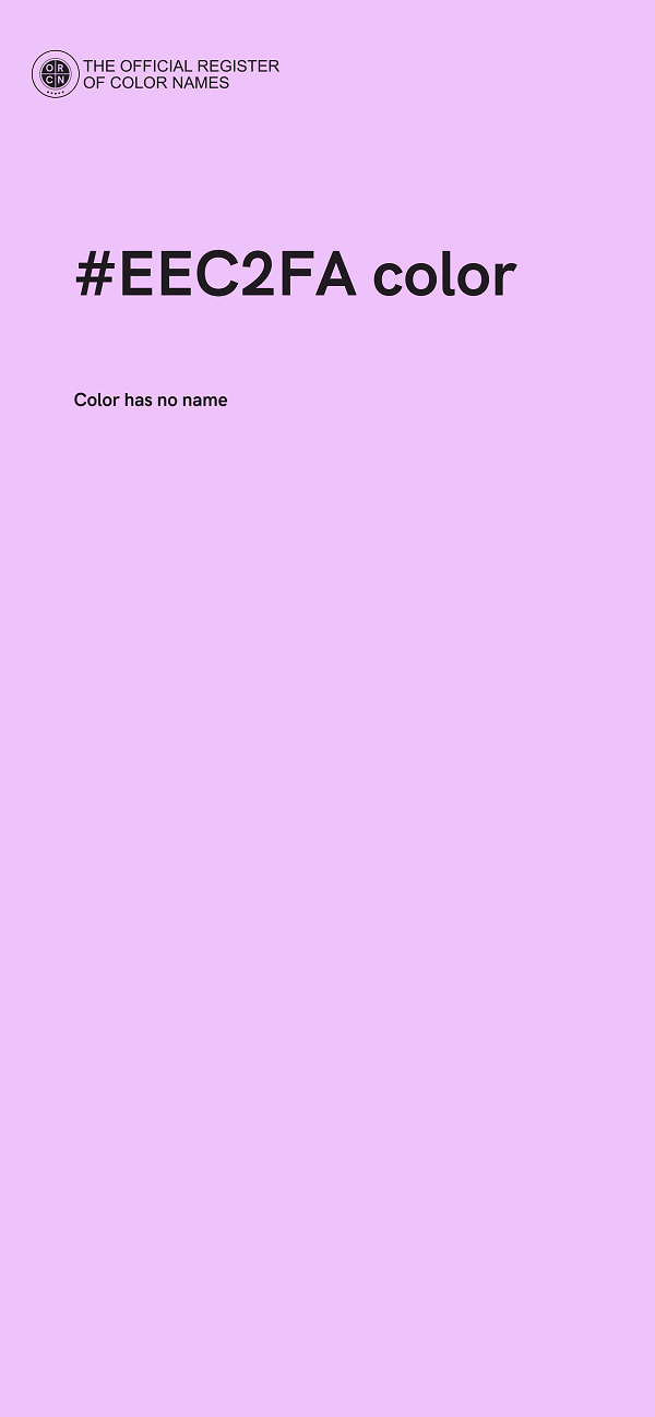 #EEC2FA color image