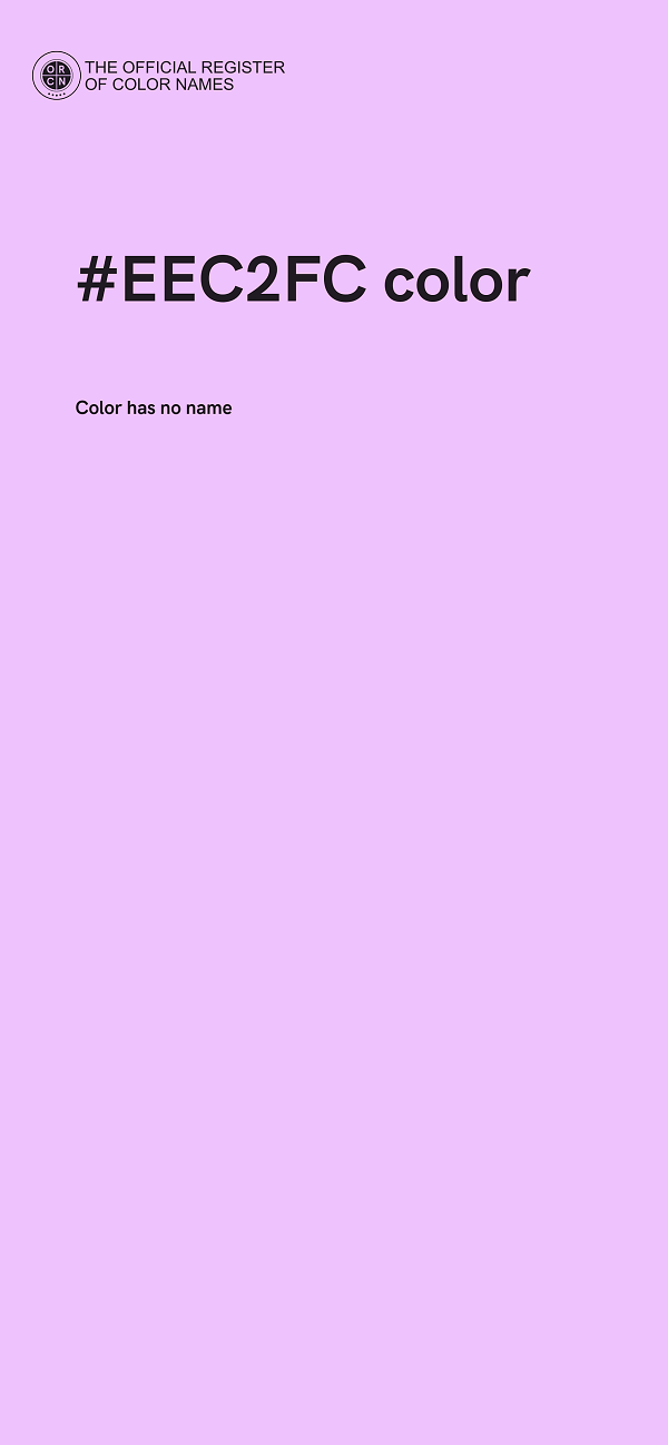 #EEC2FC color image