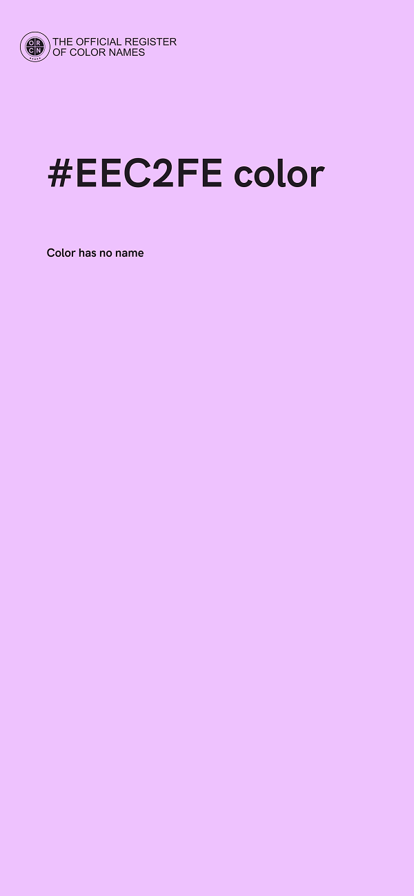 #EEC2FE color image
