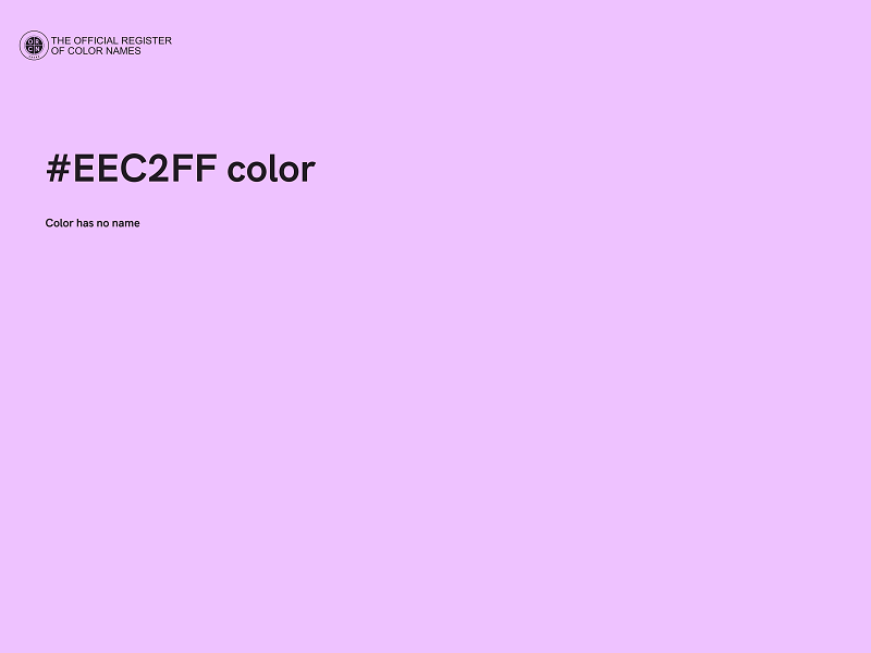 #EEC2FF color image