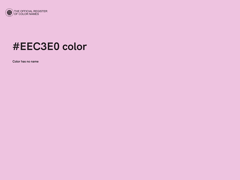 #EEC3E0 color image