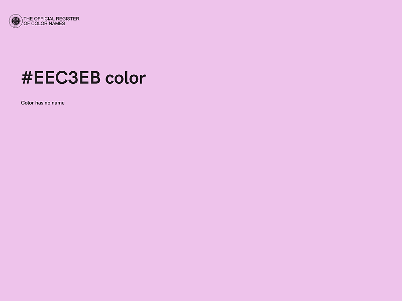 #EEC3EB color image