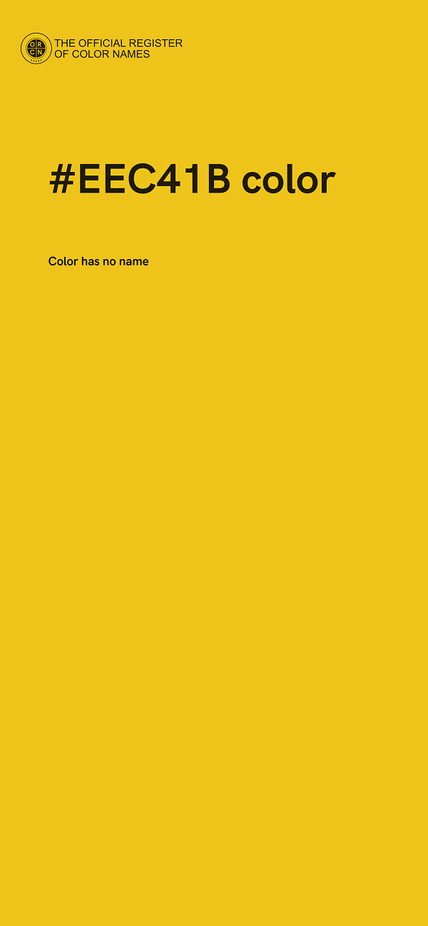#EEC41B color image