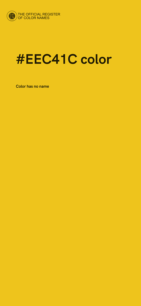 #EEC41C color image