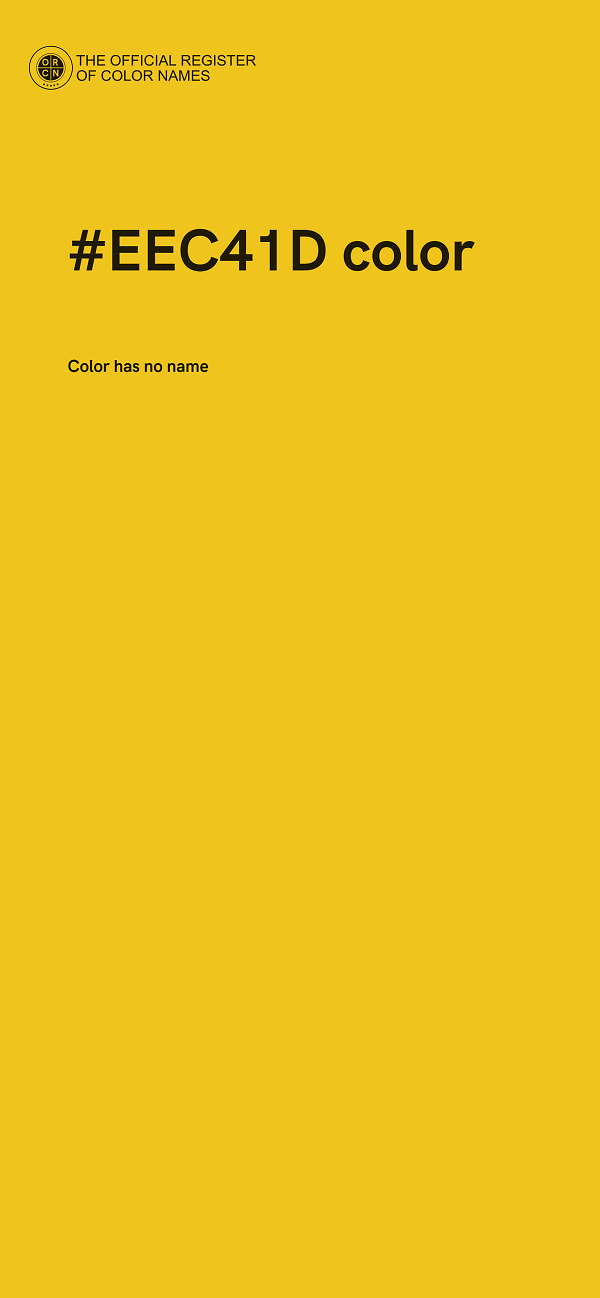 #EEC41D color image