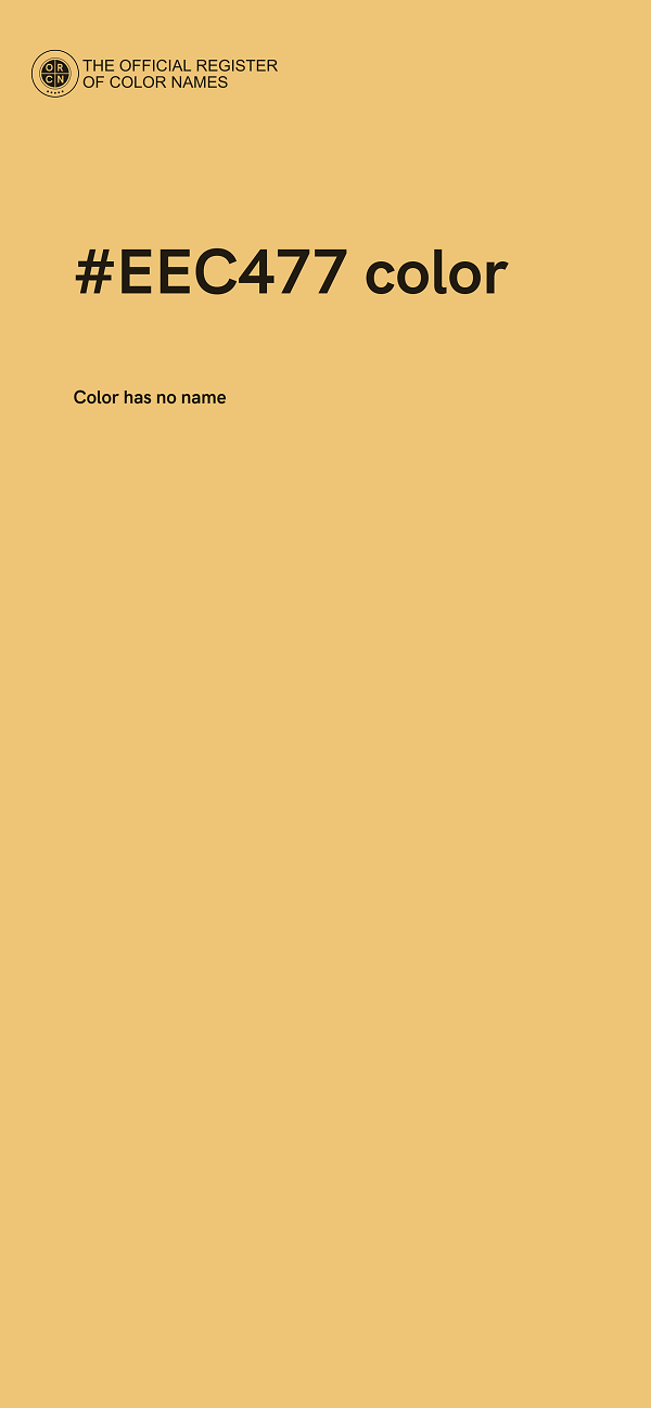 #EEC477 color image