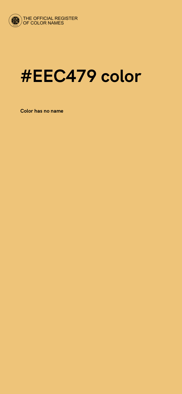 #EEC479 color image