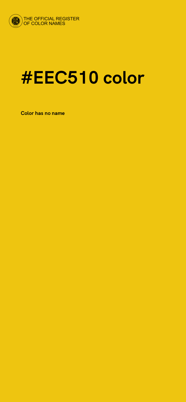 #EEC510 color image