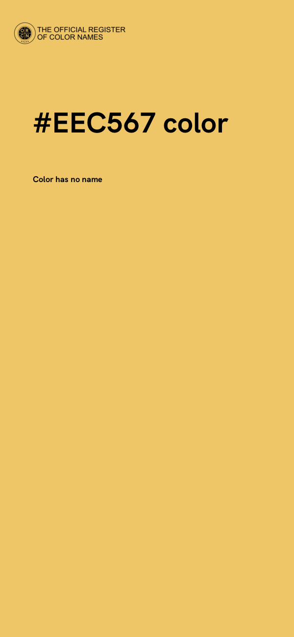 #EEC567 color image
