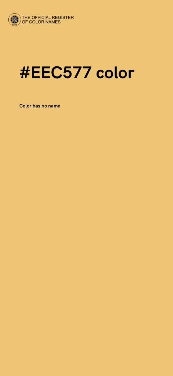 #EEC577 color image