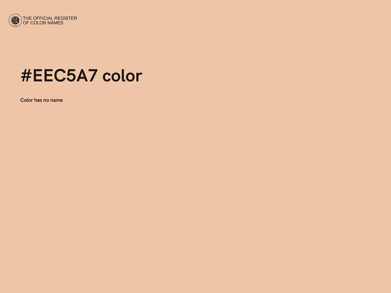 #EEC5A7 color image