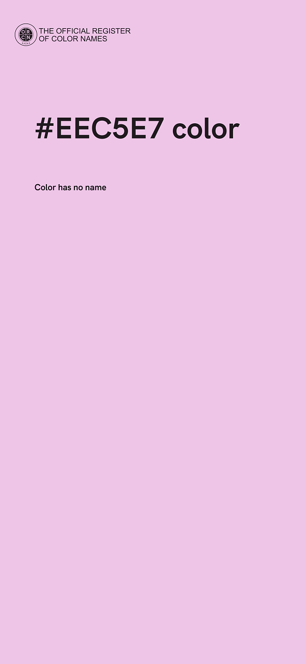 #EEC5E7 color image