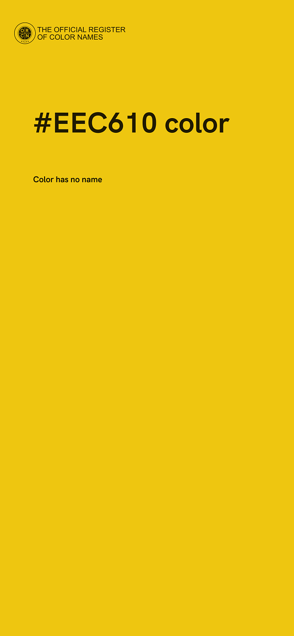 #EEC610 color image