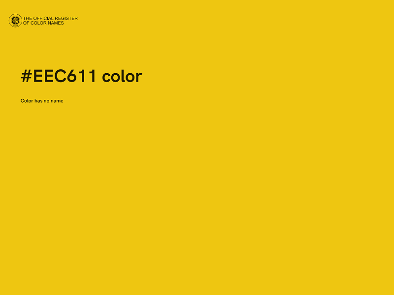 #EEC611 color image