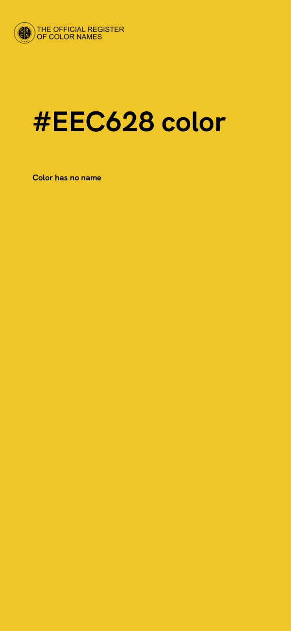 #EEC628 color image
