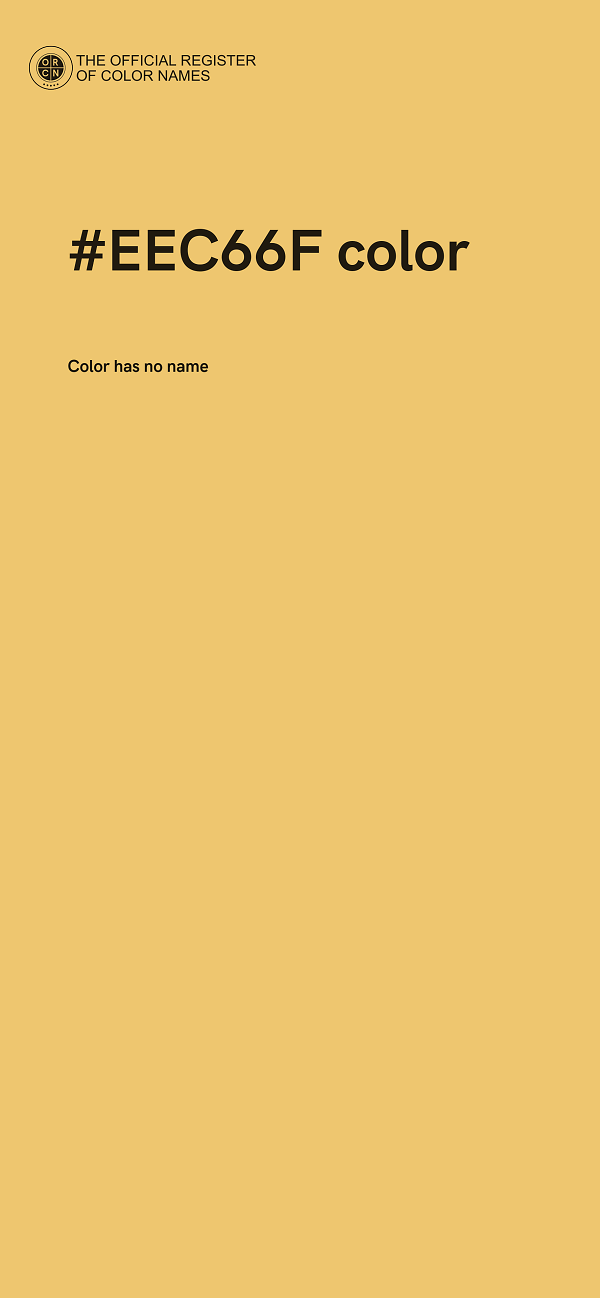 #EEC66F color image