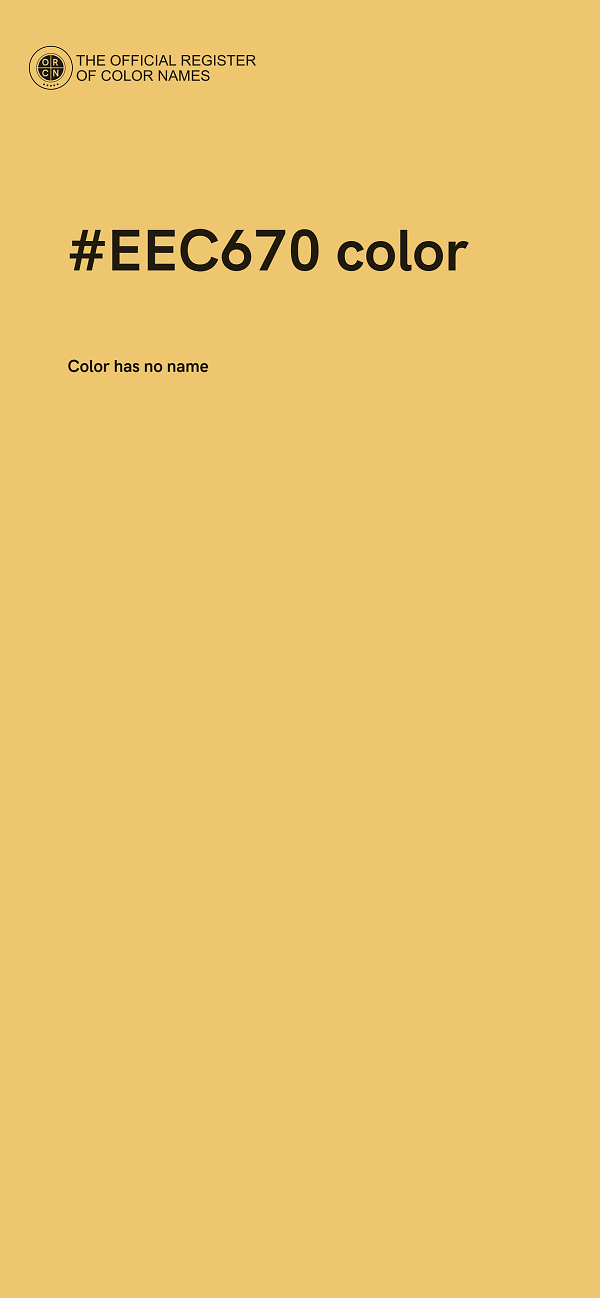 #EEC670 color image