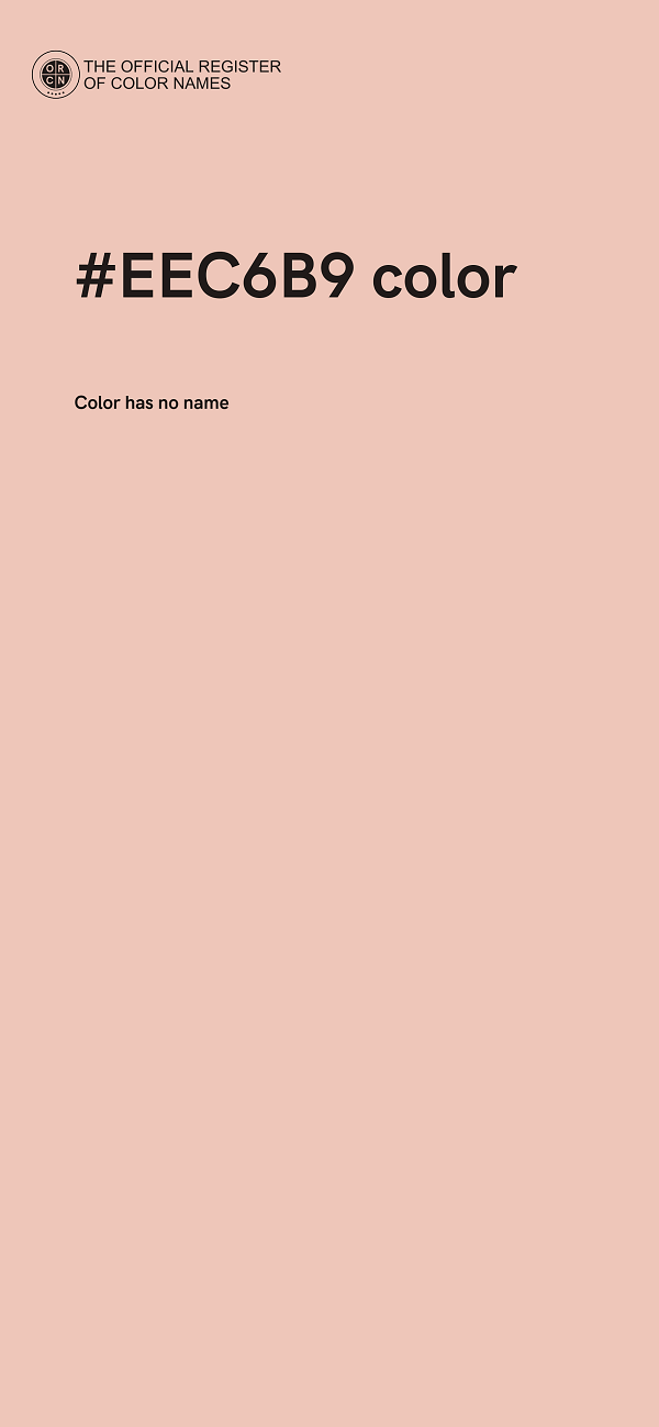 #EEC6B9 color image
