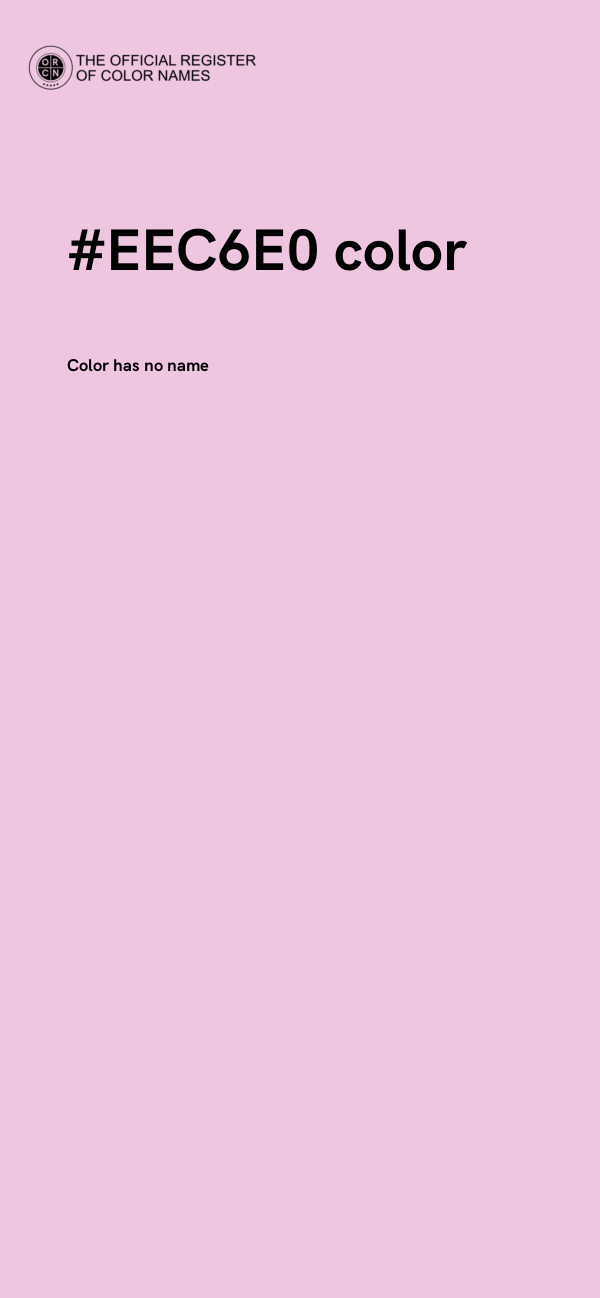 #EEC6E0 color image
