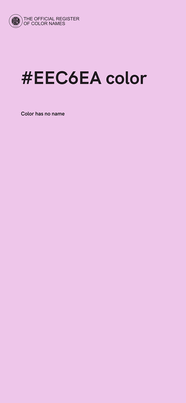 #EEC6EA color image