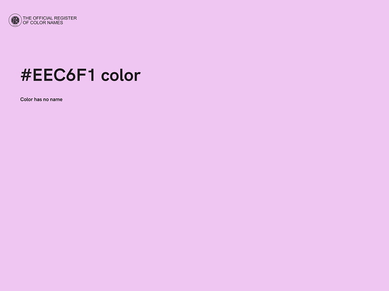 #EEC6F1 color image