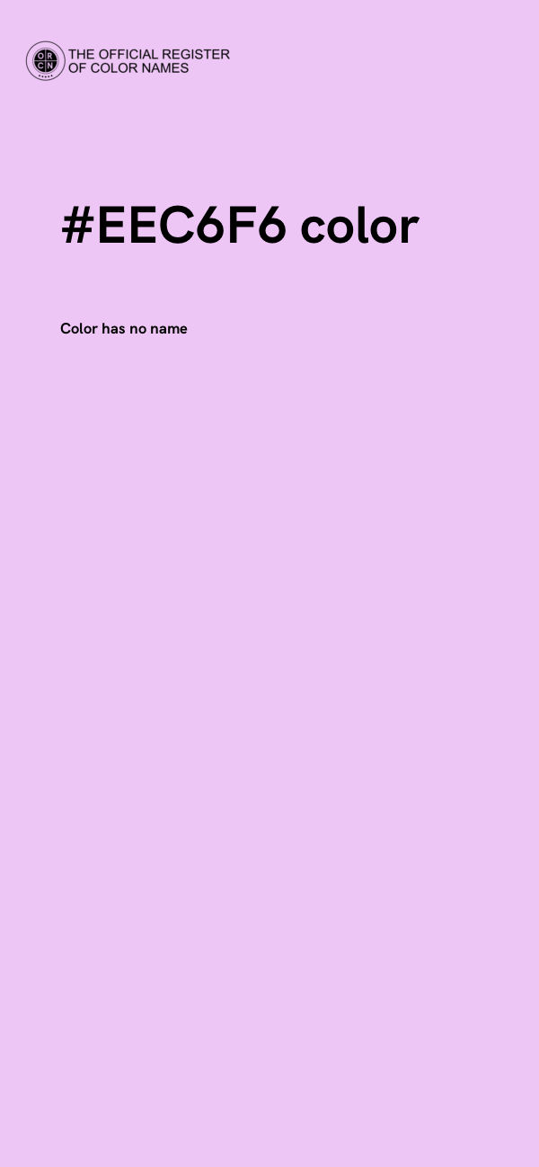 #EEC6F6 color image