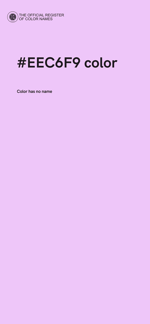 #EEC6F9 color image