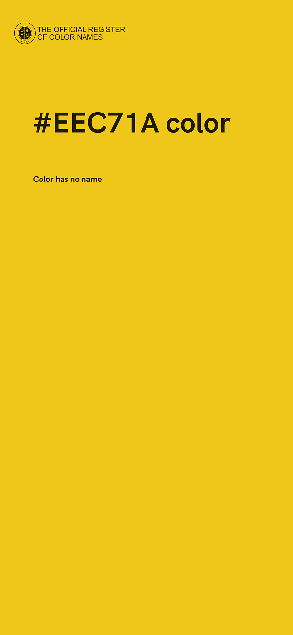 #EEC71A color image