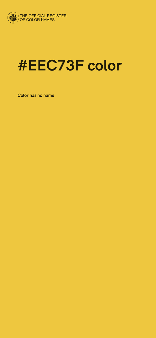 #EEC73F color image