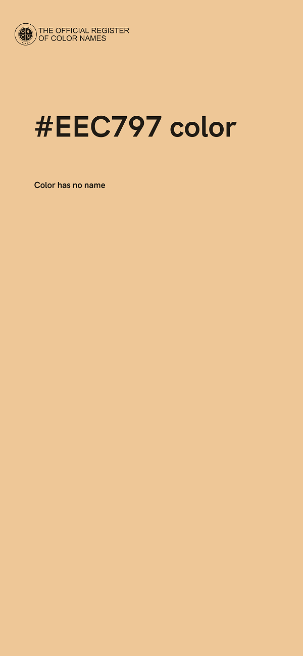 #EEC797 color image
