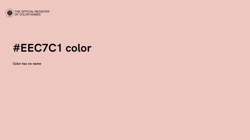 #EEC7C1 color image