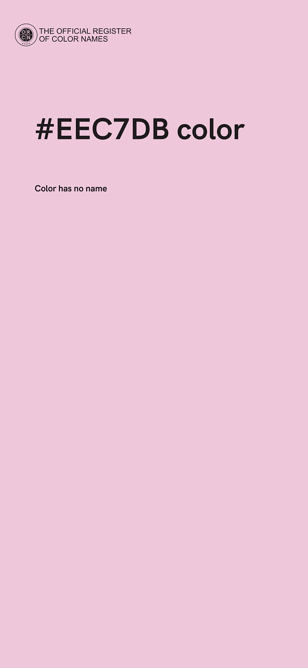 #EEC7DB color image