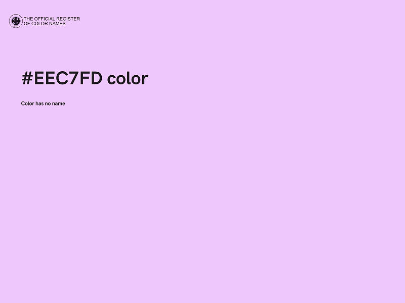 #EEC7FD color image