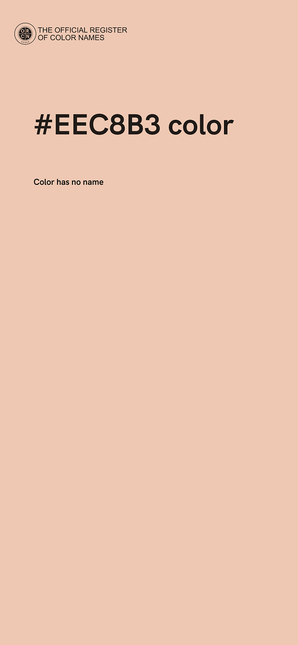 #EEC8B3 color image