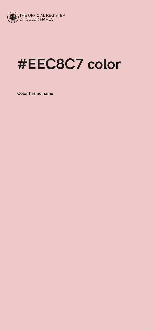 #EEC8C7 color image