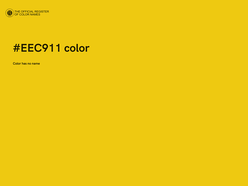 #EEC911 color image