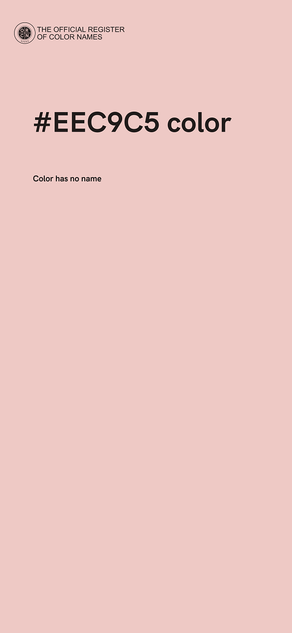 #EEC9C5 color image