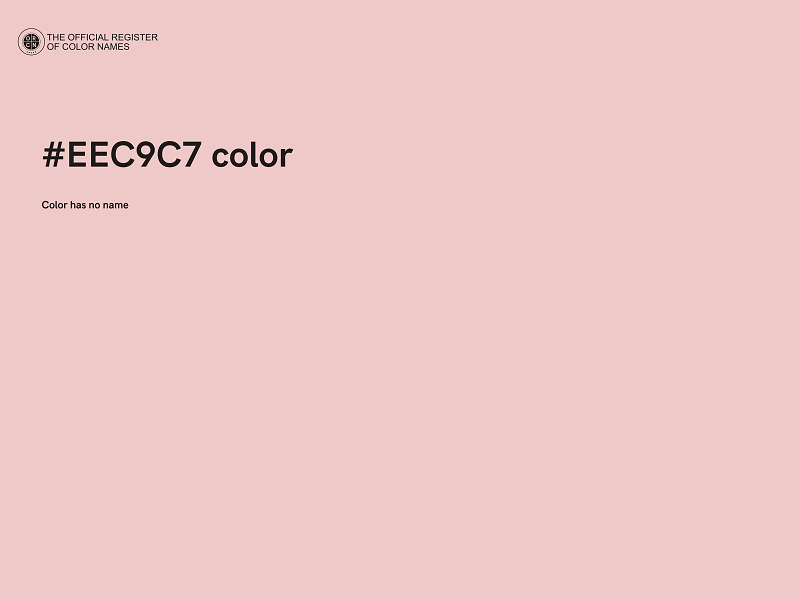 #EEC9C7 color image
