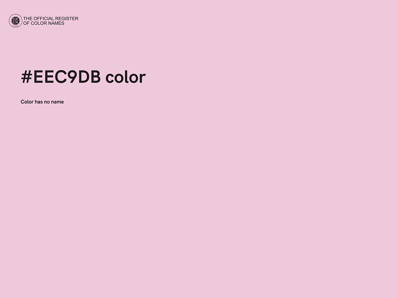 #EEC9DB color image