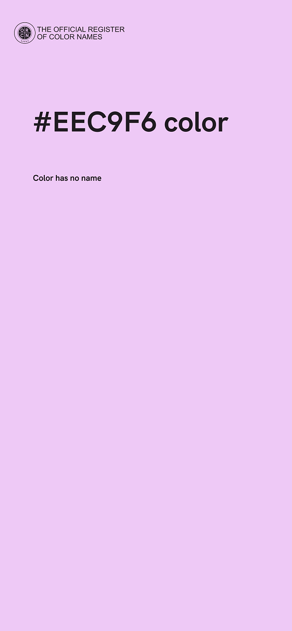 #EEC9F6 color image