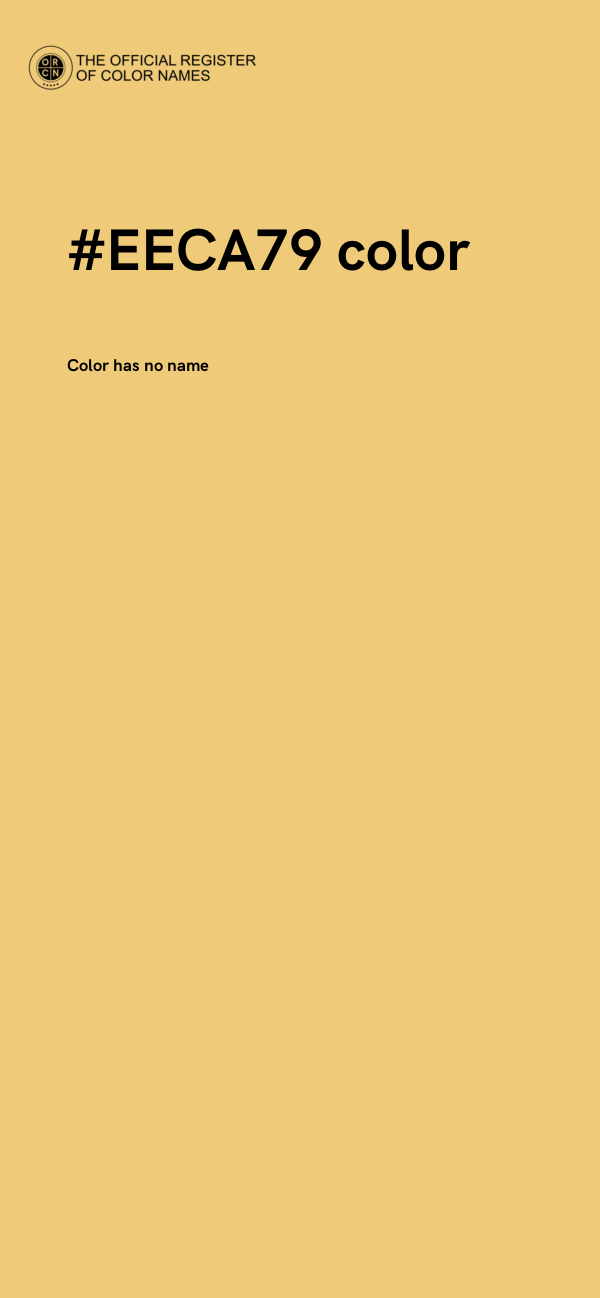 #EECA79 color image