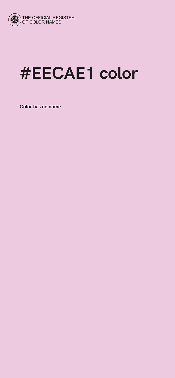#EECAE1 color image