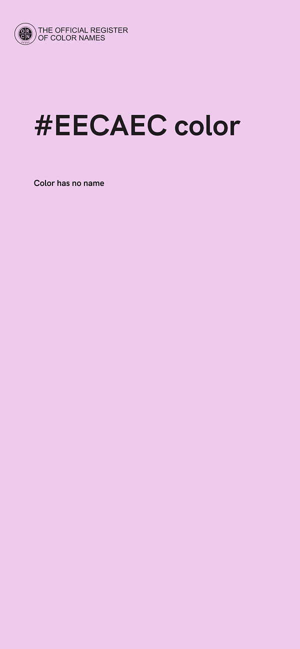 #EECAEC color image