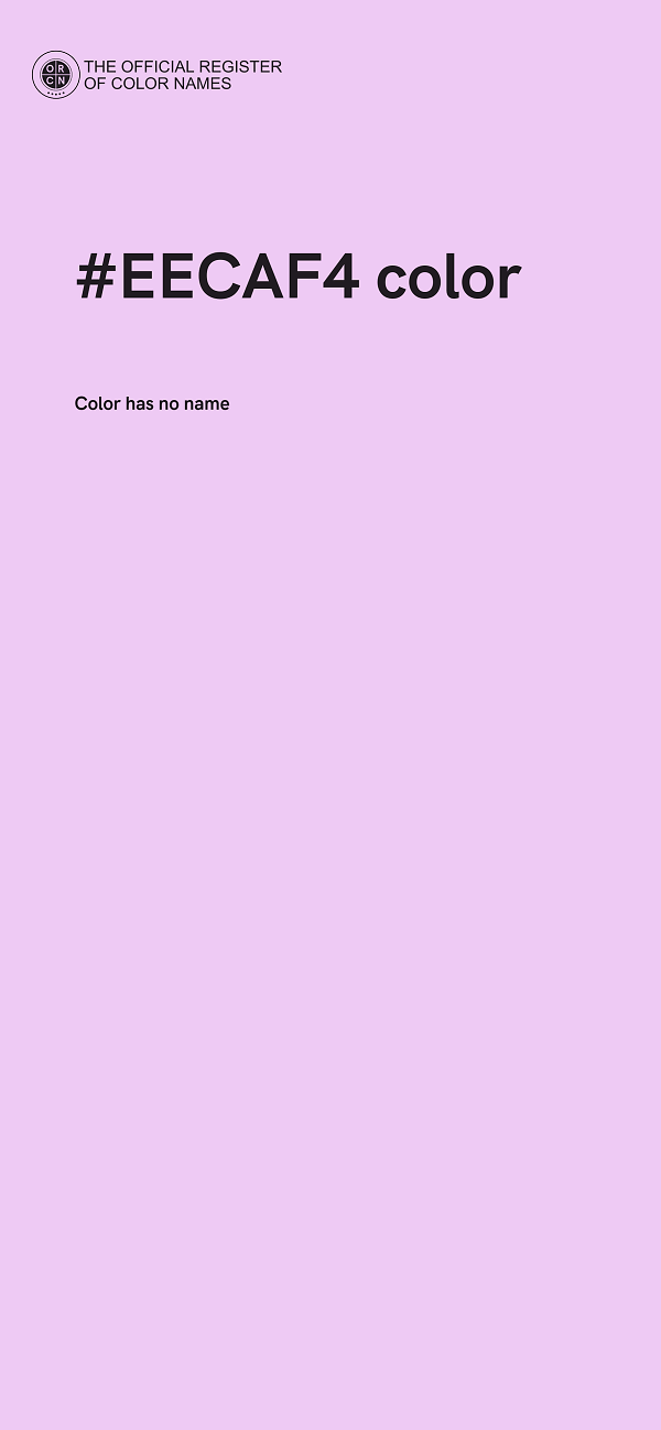#EECAF4 color image