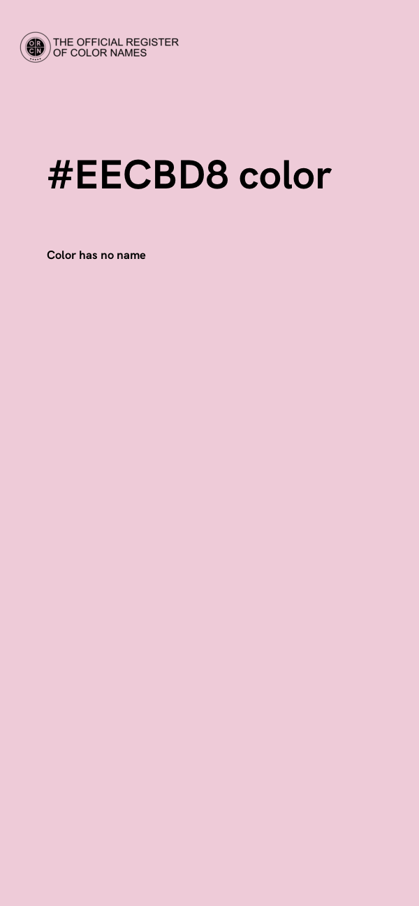 #EECBD8 color image