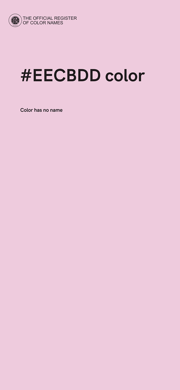#EECBDD color image